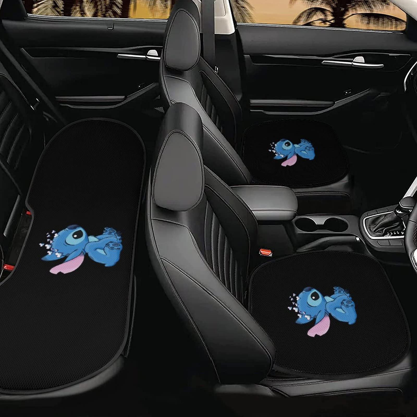 Amazon.co.jp: Stitch スティッチ 車の座布団 シートカバー3枚組セット